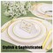 WDF300 Pieces Gold Plastic Silverware Disposable Gold Cutlery, Silverware Set Includes 100 Forks, 100 Spoons, 100 Knives -WDF
